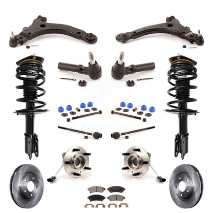 Rotors Brake Pads Bearings Suspension Front Kit (15Pc) For Buick LaCrosse Allure