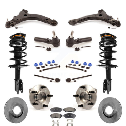 Disc Rotor Brake Pad Bearing Suspension Front Kit (15Pc) For Buick Century Regal