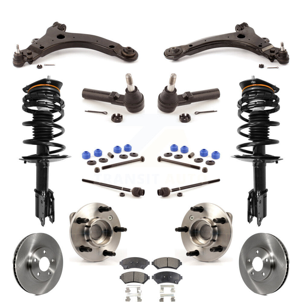 Rotors Brake Pads Bearings Suspension Front Kit (15Pc) For Chevrolet Monte Carlo