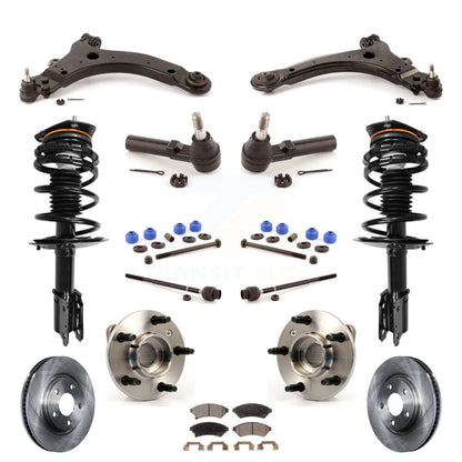 Rotors Brake Pads Bearings Suspension Front Kit (15Pc) For Buick LaCrosse Allure