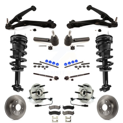 Rotor Brake Pad Bearing Suspension Front Kit (15Pc) For Chevrolet Silverado 1500