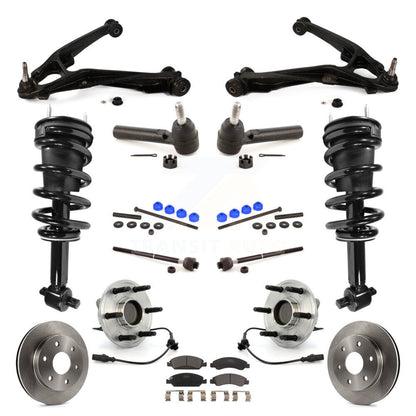Disc Rotor Brake Pad Bearing Arm Suspension Front Kit (15Pc) For GMC Sierra 1500