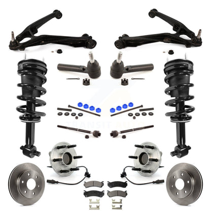 Rotor Brake Pad Bearing Suspension Front Kit (15Pc) For Chevrolet Silverado 1500