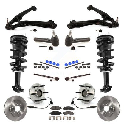 Disc Rotor Brake Pad Bearing Arm Suspension Front Kit (15Pc) For GMC Sierra 1500