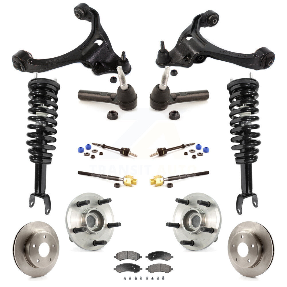 Rotors Brake Pad Bearing Suspension Front Kit (15Pc) For Dodge Dakota Mitsubishi