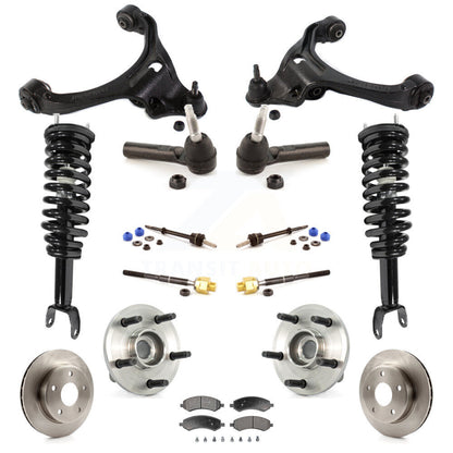 Rotors Brake Pad Bearing Suspension Front Kit (15Pc) For Dodge Dakota Mitsubishi
