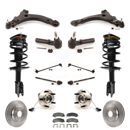 Rotors Brake Pads Bearings Suspension Front Kit (15Pc) For Buick LaCrosse Allure