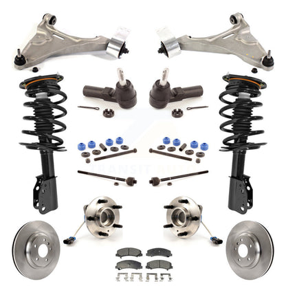 Rotor Brake Pad Bearing Suspension Front Kit (15Pc) For 06-11 Buick Lucerne 4.6L