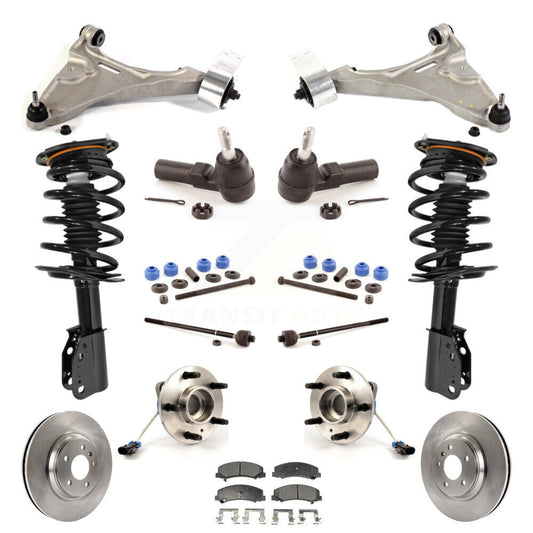 Rotor Brake Pad Bearing Suspension Front Kit (15Pc) For 06-11 Buick Lucerne 4.6L