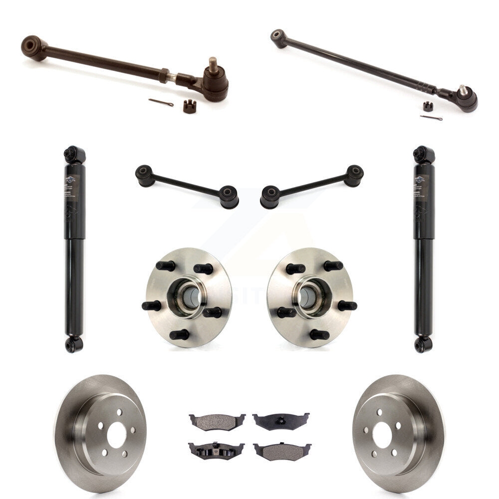 Disc Rotors Brake Pad Bearing Suspension Rear Kit (11Pc) For Chrysler PT Cruiser