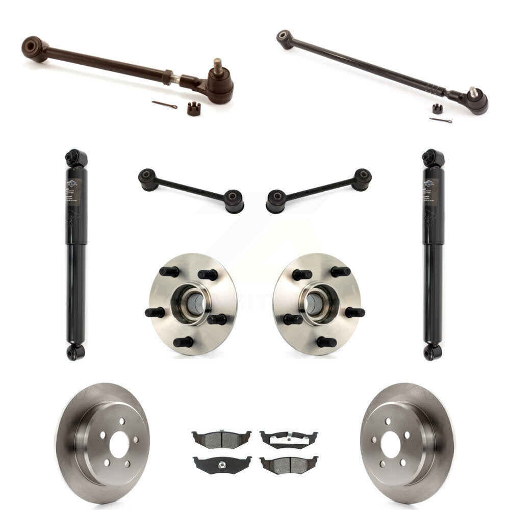 Disc Rotors Brake Pad Bearing Suspension Rear Kit (11Pc) For Chrysler PT Cruiser