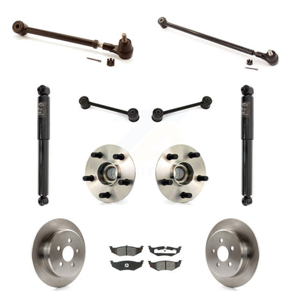 Disc Rotors Brake Pad Bearing Suspension Rear Kit (11Pc) For Chrysler PT Cruiser
