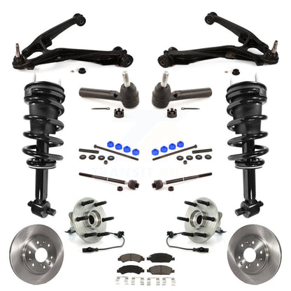 Disc Rotor Brake Pad Bearing Arm Suspension Front Kit (15Pc) For GMC Sierra 1500