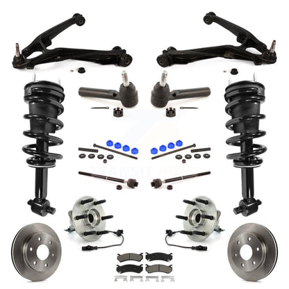 Rotor Brake Pad Bearing Suspension Front Kit (15Pc) For Chevrolet Silverado 1500