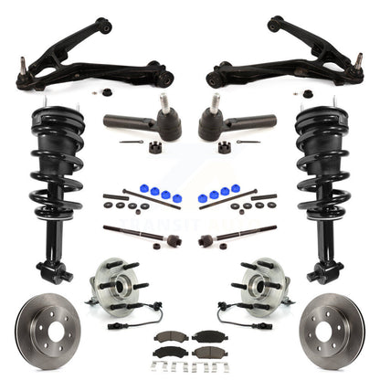 Disc Rotor Brake Pad Bearing Arm Suspension Front Kit (15Pc) For GMC Sierra 1500