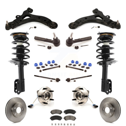 Rotor Brake Pad Bearing Suspension Front Kit (15Pc) For Buick Rendezvous Pontiac