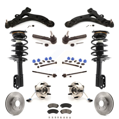 Rotor Brake Pad Bearing Suspension Front Kit (15Pc) For Buick Rendezvous Pontiac