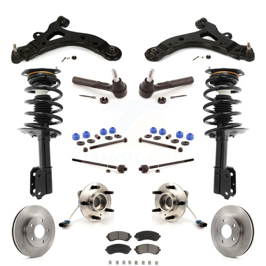 Rotor Brake Pad Bearing Suspension Front Kit (15Pc) For Buick Rendezvous Pontiac