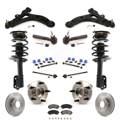 Rotor Brake Pad Bearing Suspension Front Kit (15Pc) For Buick Rendezvous Pontiac