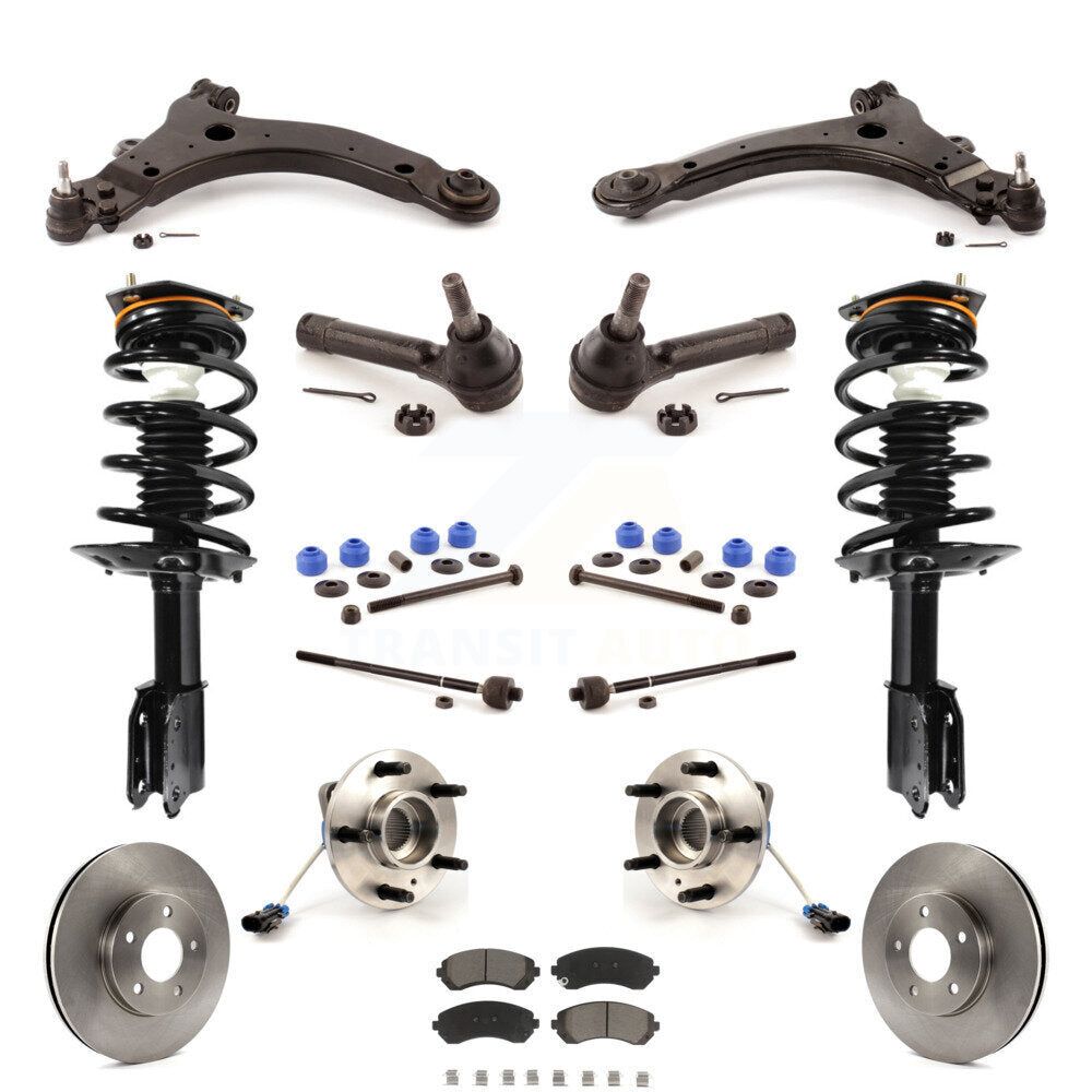 Rotors Brake Pad Bearing Suspension Front Kit (15Pc) For Pontiac Montana Venture