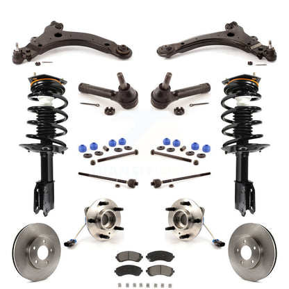 Rotors Brake Pad Bearing Suspension Front Kit (15Pc) For Pontiac Montana Venture