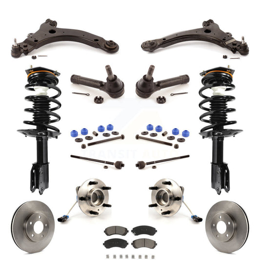 Rotors Brake Pad Bearing Suspension Front Kit (15Pc) For Pontiac Montana Venture