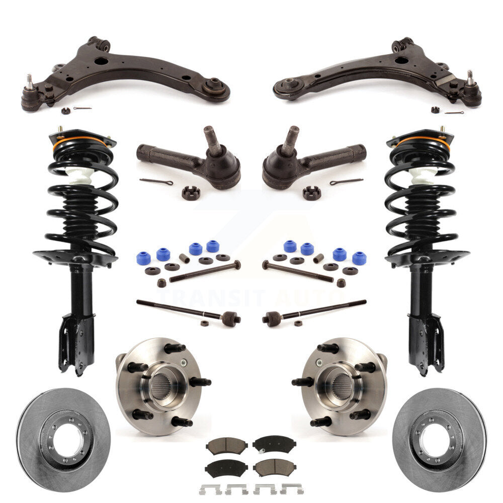 Rotors Brake Pad Bearing Suspension Front Kit (15Pc) For Pontiac Montana Venture