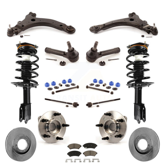 Rotors Brake Pad Bearing Suspension Front Kit (15Pc) For Pontiac Montana Venture