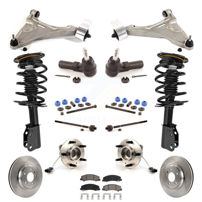 Rotor Brake Pad Bearing Suspension Front Kit (15Pc) For 06-11 Buick Lucerne 4.6L