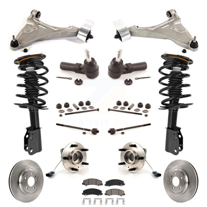 Rotor Brake Pad Bearing Suspension Front Kit (15Pc) For 06-11 Buick Lucerne 4.6L