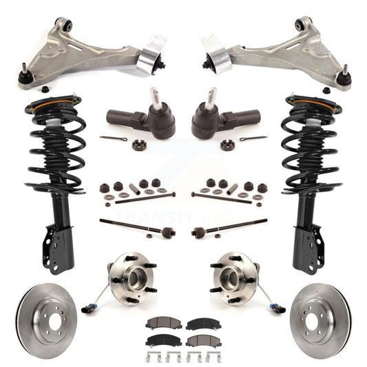 Rotor Brake Pad Bearing Suspension Front Kit (15Pc) For 06-11 Buick Lucerne 4.6L