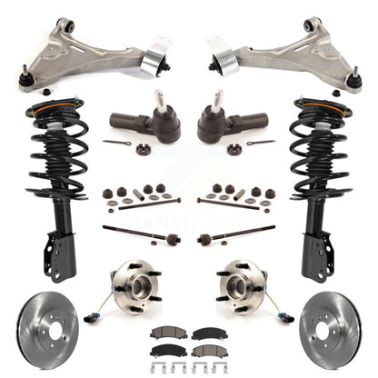 Disc Rotor Brake Pad Bearing Shock Suspension Front Kit (15Pc) For Buick Lucerne