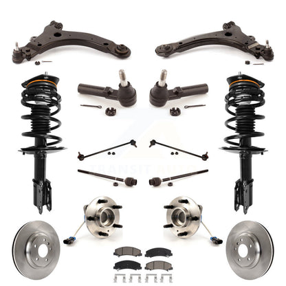 Rotors Brake Pads Bearings Suspension Front Kit (15Pc) For Buick LaCrosse Allure