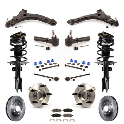 Disc Rotors Brake Pad Bearing Suspension Front Kit (15Pc) For Pontiac Grand Prix