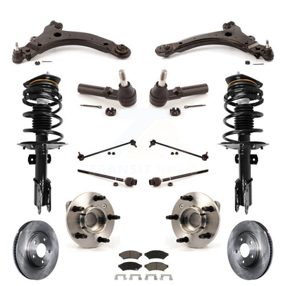 Disc Rotors Brake Pad Bearing Suspension Front Kit (15Pc) For Pontiac Grand Prix