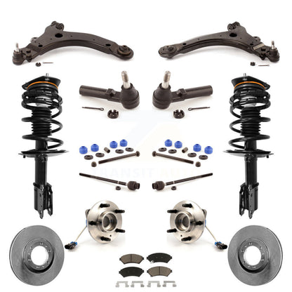 Disc Rotor Brake Pad Bearing Suspension Front Kit (15Pc) For Buick Century Regal