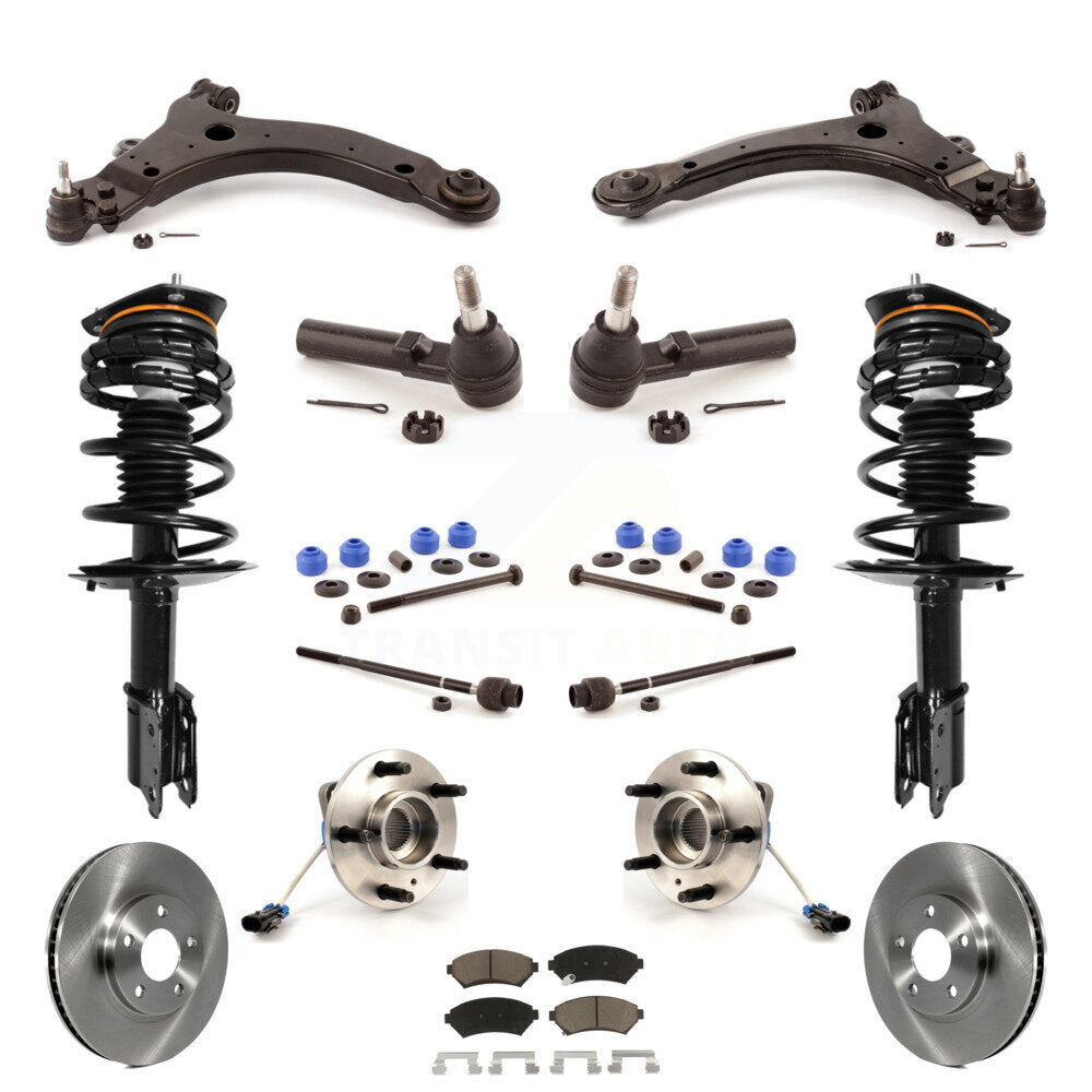 Rotors Brake Pads Bearings Suspension Front Kit (15Pc) For Chevrolet Monte Carlo