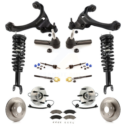 Rotors Brake Pad Bearing Suspension Front Kit (15Pc) For Dodge Dakota Mitsubishi