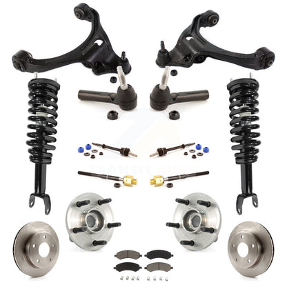 Rotors Brake Pad Bearing Suspension Front Kit (15Pc) For Dodge Dakota Mitsubishi