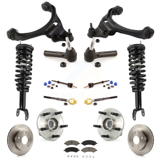 Rotors Brake Pad Bearing Suspension Front Kit (15Pc) For Dodge Dakota Mitsubishi