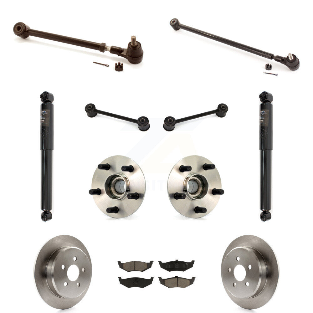 Disc Rotors Brake Pad Bearing Suspension Rear Kit (11Pc) For Chrysler PT Cruiser