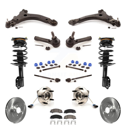 Disc Rotors Brake Pads Bearings Suspension Front Kit (15Pc) For Chevrolet Impala