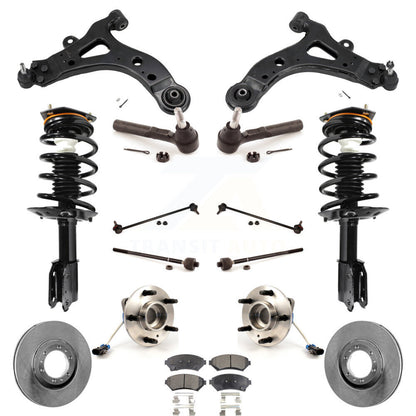 Disc Rotor Brake Pad Bearing Arm Suspension Front Kit (15Pc) For Pontiac Montana