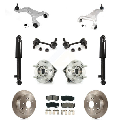 Brake Pads Bearing Suspension Rear Kit (11Pc) For 2007-2009 Hyundai Santa Fe AWD