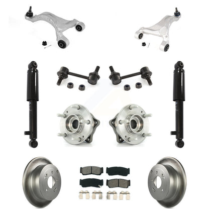 Brake Pads Bearing Suspension Rear Kit (11Pc) For 2007-2009 Hyundai Santa Fe AWD