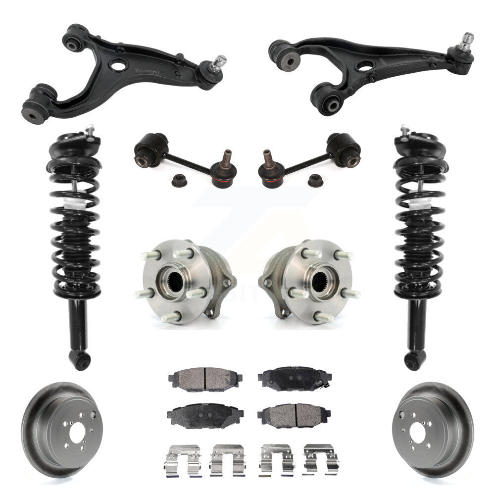 Disc Rotor Brake Pad Hub Bearing Control Arm Tie Rod End Complete Strut Assembly Coil Spring Shock S