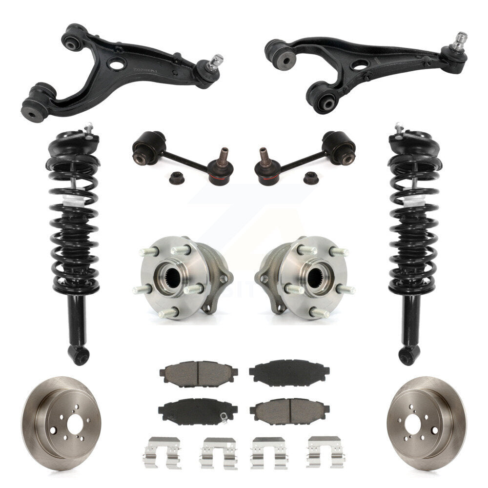 Disc Rotor Brake Pad Hub Bearing Control Arm Tie Rod End Complete Strut Assembly Coil Spring Shock S
