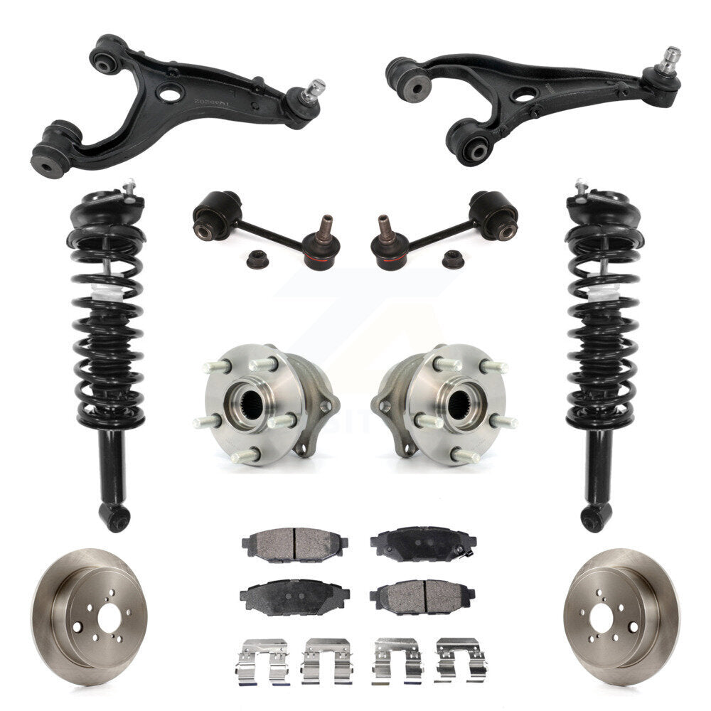 Disc Rotor Brake Pad Hub Bearing Control Arm Tie Rod End Complete Strut Assembly Coil Spring Shock S