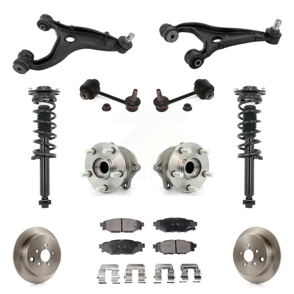 Disc Rotor Brake Pad Hub Bearing Control Arm Tie Rod End Complete Strut Assembly Coil Spring Shock S