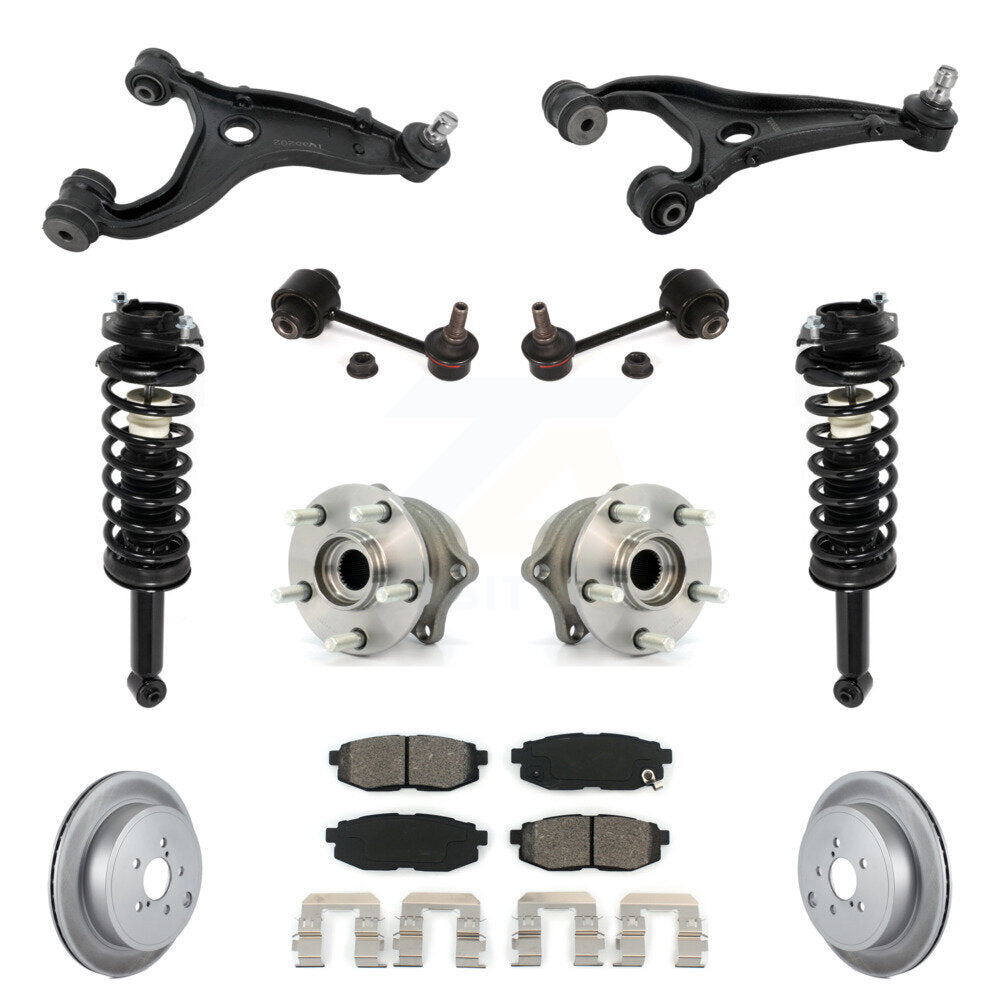 Disc Rotor Brake Pad Hub Bearing Control Arm Tie Rod End Complete Strut Assembly Coil Spring Shock S